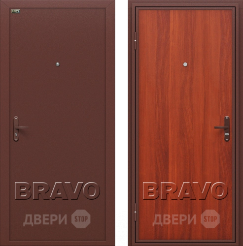 Входная металлическая Дверь Bravo Инсайд эконом (Внутреннее открывание) в Ступино