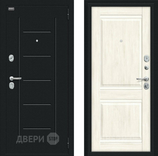 Дверь Bravo Некст Kale Букле черное/Nordic Oak в Ступино