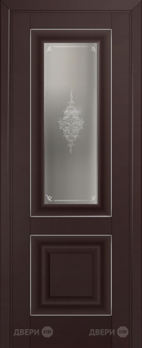 Межкомнатная дверь ProfilDoors 28U темно-коричневый (матовое, кристалл с узором) в Ступино