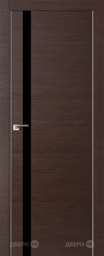 Межкомнатная дверь ProfilDoors 6Z венге кроскут (черный лак) в Ступино
