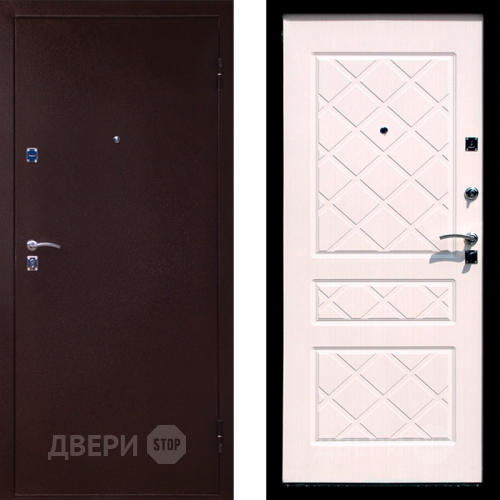 Входная металлическая Дверь СТОП ЭКО Беленый дуб в Ступино