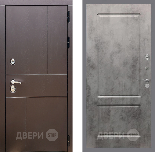 Дверь Стоп УРБАН ФЛ-117 Бетон темный в Ступино