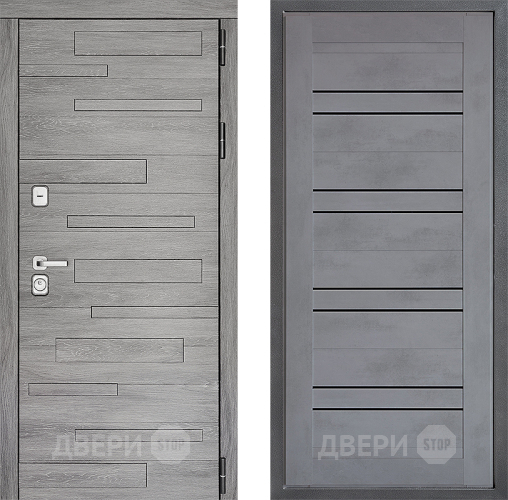 Дверь Дверной континент ДК-10 ФЛ-49 Бетон серый в Ступино