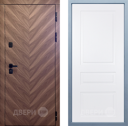 Входная металлическая Дверь Дива МД-98 Н-13 Белый в Ступино