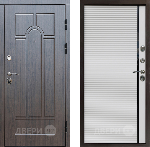 Входная металлическая Дверь Престиж Арка Porte Белый в Ступино