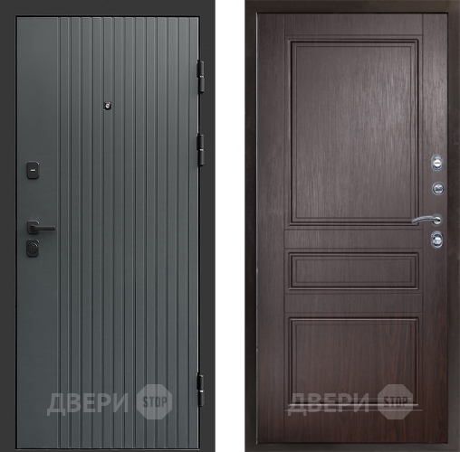 Входная металлическая Дверь Престиж Tvist Grey Классика Венге в Ступино