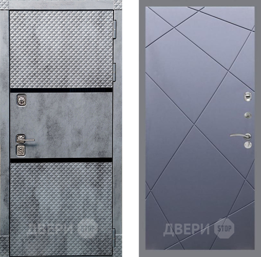 Дверь Рекс (REX) 15 Бетон Темный FL-291 Силк титан в Ступино