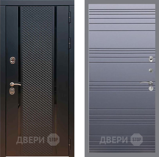 Входная металлическая Дверь Рекс (REX) 25 Line Силк титан в Ступино